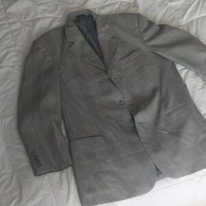 Stacy Adams Classic Gray Plaid Blazer
